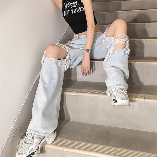ripped high waist mom jeans women's boyfriend loose thin denim pants breeches overalls summer vintage female torn trousers, Blue
ripped high waist mom jeans women's boyfriend loose thin denim pants breeches overalls summer vintage female torn trousers, Blue