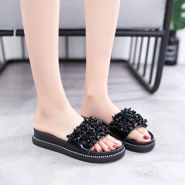 slippers house platform women luxury shoes string bead med pantofle slides designer flat summer 2021 fashion rubber pu be, Black
slippers house platform women luxury shoes string bead med pantofle slides designer flat summer 2021 fashion rubber pu be, Black