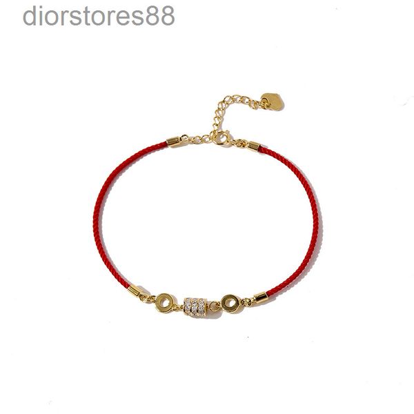 bangles bracelet 56 year fashion simple personality lucky red rope copper inlaid with zircon beads, Black
bangles bracelet 56 year fashion simple personality lucky red rope copper inlaid with zircon beads, Black