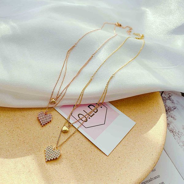 simple temperament, double stainless steel necklace, creative design, love, diamond inlaid clavicle chain, Silver
simple temperament, double stainless steel necklace, creative design, love, diamond inlaid clavicle chain, Silver