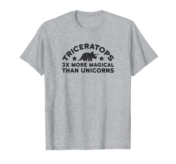 tricera 3 three times more magical than unicorns t-shirt, White;black
tricera 3 three times more magical than unicorns t-shirt, White;black