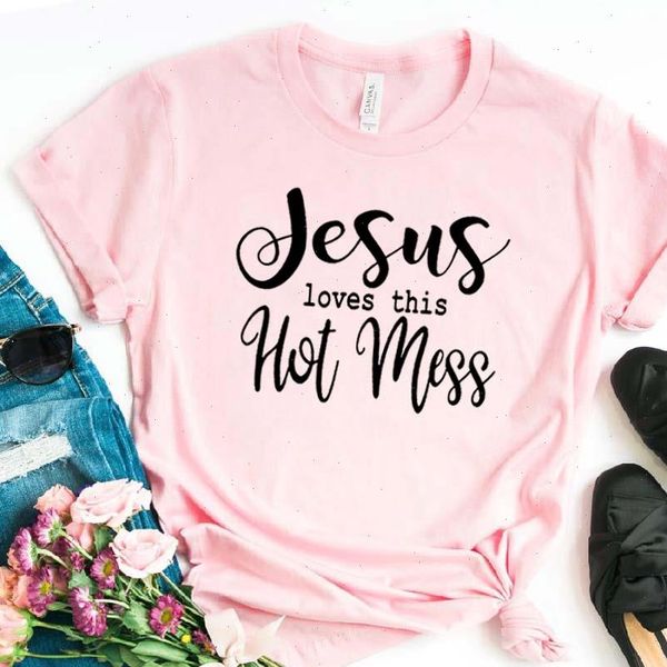 women t shirt jesus loves this mess letters print tshirt women short sleeve o neck loose t shirt ladies causal tee, White
women t shirt jesus loves this mess letters print tshirt women short sleeve o neck loose t shirt ladies causal tee, White