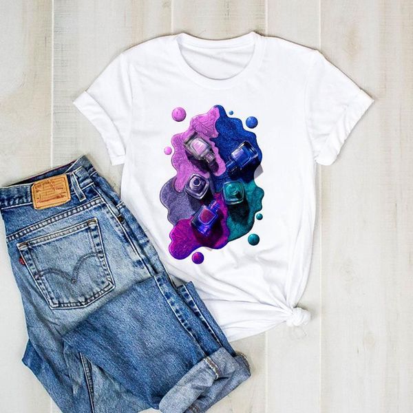 women print fashion fingernail paint 3d color lady t tee female ladies clothes graphic tshirt womens shirt clothing t-shirt, White
women print fashion fingernail paint 3d color lady t tee female ladies clothes graphic tshirt womens shirt clothing t-shirt, White