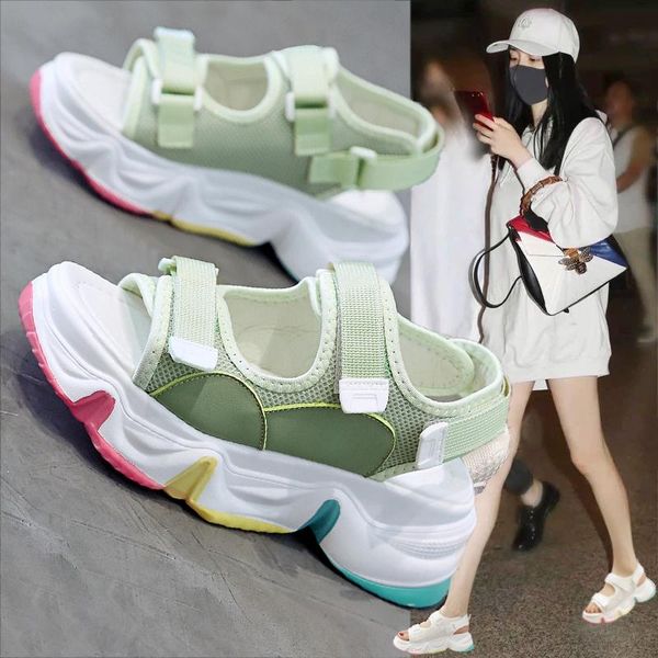 sandals sports women 2021 summer fashion thick-soled shoes heightened muffin bottom women's, Black
sandals sports women 2021 summer fashion thick-soled shoes heightened muffin bottom women's, Black