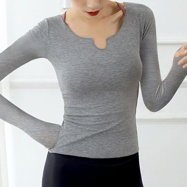 yoga outfit 2021 v-neck high-elastic sports shirt long-sleeved european and american fitness slim stretch clothes
yoga outfit 2021 v-neck high-elastic sports shirt long-sleeved european and american fitness slim stretch clothes