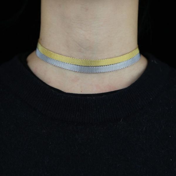 chokers simple charm width 7mm flat snake chain choker necklace for women girl fashion gold color jewelry wholesale 32+10cm, Golden;silver
chokers simple charm width 7mm flat snake chain choker necklace for women girl fashion gold color jewelry wholesale 32+10cm, Golden;silver