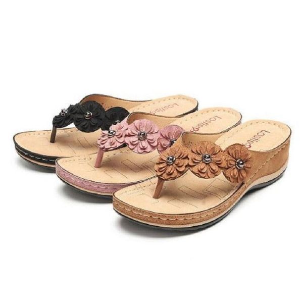 slippers women summer flat sandal 5 colors sandales multicolor handmade retro flowers flip-flops sandalias mujer 1a35, Black
slippers women summer flat sandal 5 colors sandales multicolor handmade retro flowers flip-flops sandalias mujer 1a35, Black