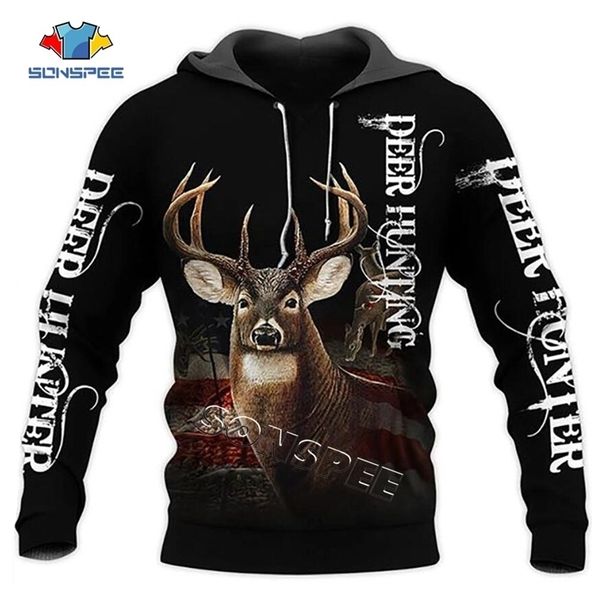 sonspee zip hooded coat fashion casual pullover hoodie deer hunting 3d print harajuku hoodies men sweatshirts long sleeve 201130, Black
sonspee zip hooded coat fashion casual pullover hoodie deer hunting 3d print harajuku hoodies men sweatshirts long sleeve 201130, Black