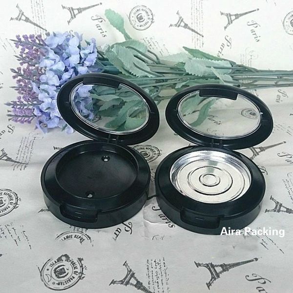 storage bottles & jars 30pcs/lot frosted black eyeshadow powder container with mirror,diy round 44mm blusher refillable case,superior grade
storage bottles & jars 30pcs/lot frosted black eyeshadow powder container with mirror,diy round 44mm blusher refillable case,superior grade
