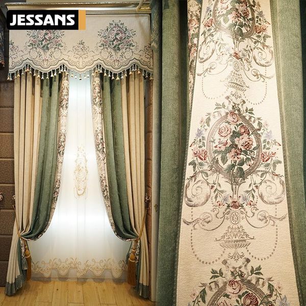 curtain & drapes american european style luxury chenille solid color stitching thickened high blackout curtains for living room bedroom
curtain & drapes american european style luxury chenille solid color stitching thickened high blackout curtains for living room bedroom