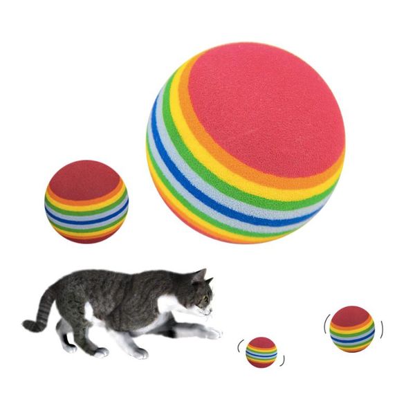 rainbow cat ball toy for cat toys interactive pet kitten scratch natural colorful eva foam ball training supplies product
rainbow cat ball toy for cat toys interactive pet kitten scratch natural colorful eva foam ball training supplies product