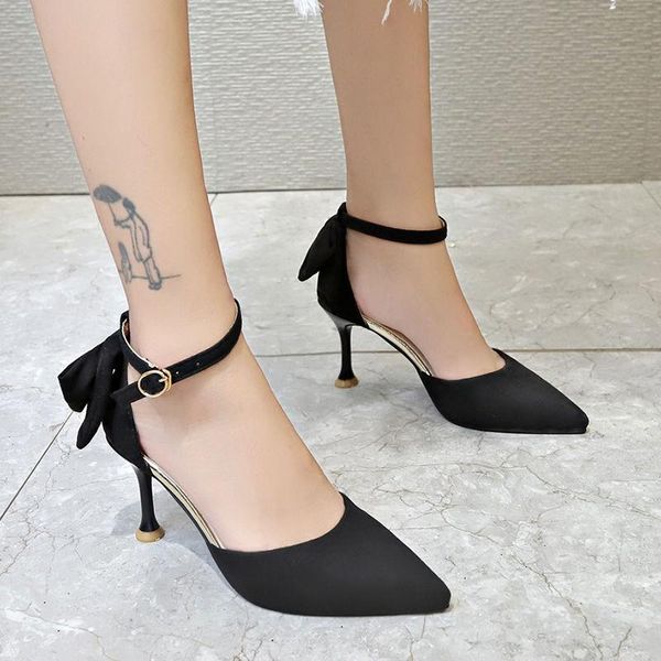 dress shoes butterfly-knot shallow pointed toe slip-on office designer buckle strap women light thin high heels flock single, Black
dress shoes butterfly-knot shallow pointed toe slip-on office designer buckle strap women light thin high heels flock single, Black