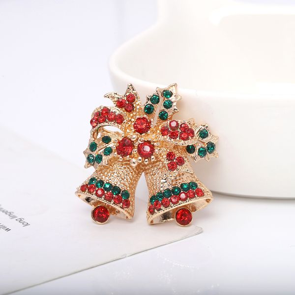 christmas exquisite bell pin tourist souvenir unique diamond design brooch party accessories, Silver
christmas exquisite bell pin tourist souvenir unique diamond design brooch party accessories, Silver