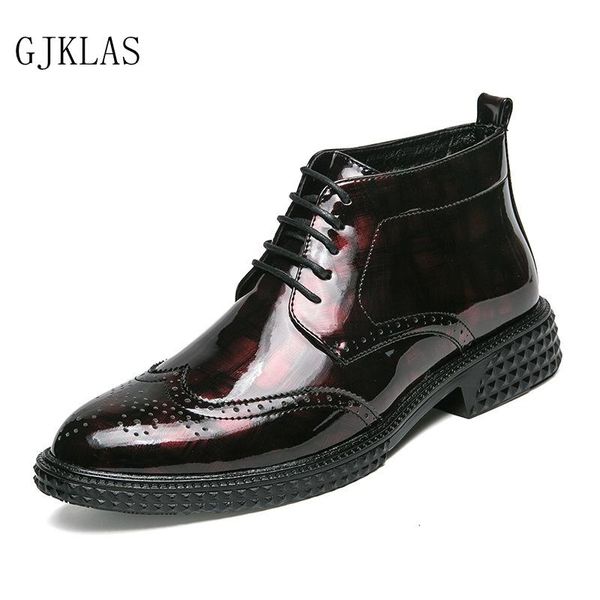 dress shoes brogue formal boots men wedding leather elegant mens patent oxfords business boot, Black
dress shoes brogue formal boots men wedding leather elegant mens patent oxfords business boot, Black