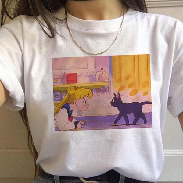kawaii sailor moon t shirt women harajuku ullzang cartoon t-shirt 90s cute printed tshirt korean style tees female, White
kawaii sailor moon t shirt women harajuku ullzang cartoon t-shirt 90s cute printed tshirt korean style tees female, White