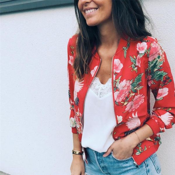 8 colors women jackets flower floral print retro ladies zipper up short thin slim bomber coats basic casual outerwear, Black;brown
8 colors women jackets flower floral print retro ladies zipper up short thin slim bomber coats basic casual outerwear, Black;brown