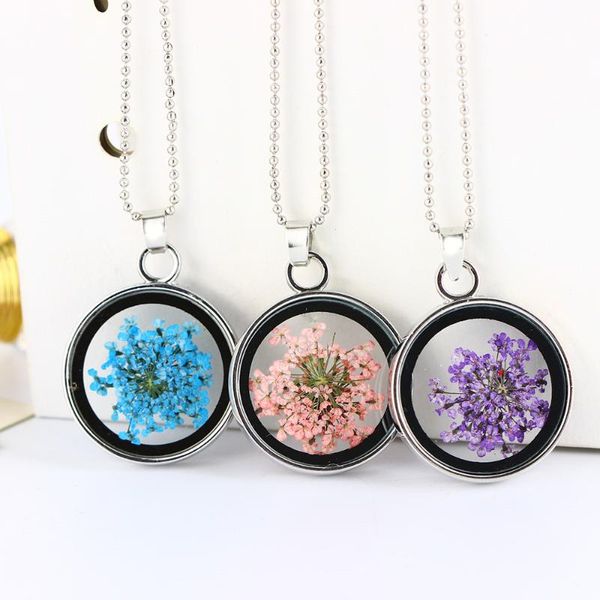 pendant necklaces fashion necklace summer fine jewelry for women/girl friend gift round glass floating lockets dried flower, Silver
pendant necklaces fashion necklace summer fine jewelry for women/girl friend gift round glass floating lockets dried flower, Silver
