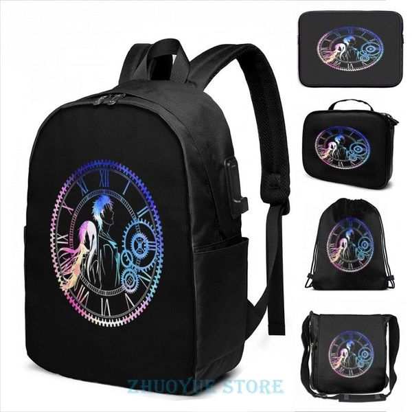 backpack funny graphic print steins;gate loving mix colors usb charge men school bags women cosmetic bag travel laptop
backpack funny graphic print steins;gate loving mix colors usb charge men school bags women cosmetic bag travel laptop