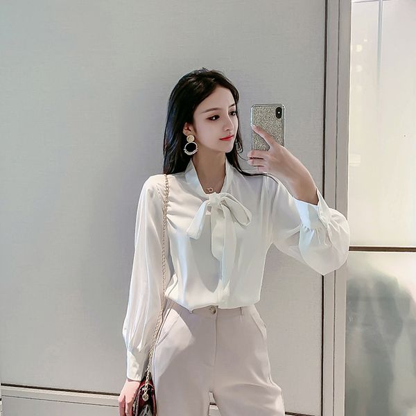 bow shirt women's long sleeve 2021 foreign style fashion white professional ribbon chiffon, Black;gray
bow shirt women's long sleeve 2021 foreign style fashion white professional ribbon chiffon, Black;gray