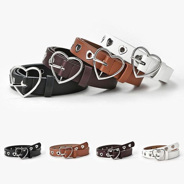 belts women belt decorative solid color peach heart buckle pu leather waistband hollow decor eyelet grommet waist, Black;brown
belts women belt decorative solid color peach heart buckle pu leather waistband hollow decor eyelet grommet waist, Black;brown