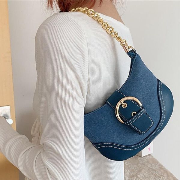 shoulder bags chain baguette bag 2021 vintage small leather women blue korean fashion womens sac femme bolsos para mujer
shoulder bags chain baguette bag 2021 vintage small leather women blue korean fashion womens sac femme bolsos para mujer