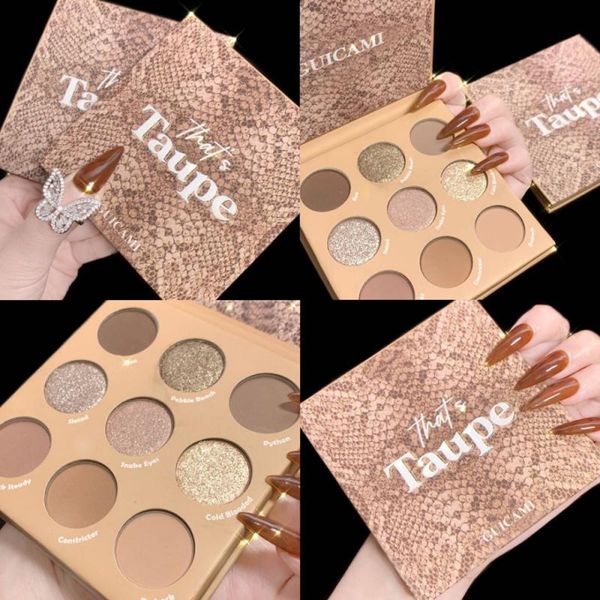 guicami 9 color matte eyeshadow palette taupe color earth makeup face nose shadow waterproof long lasting cosmetic tslm2 
guicami 9 color matte eyeshadow palette taupe color earth makeup face nose shadow waterproof long lasting cosmetic tslm2