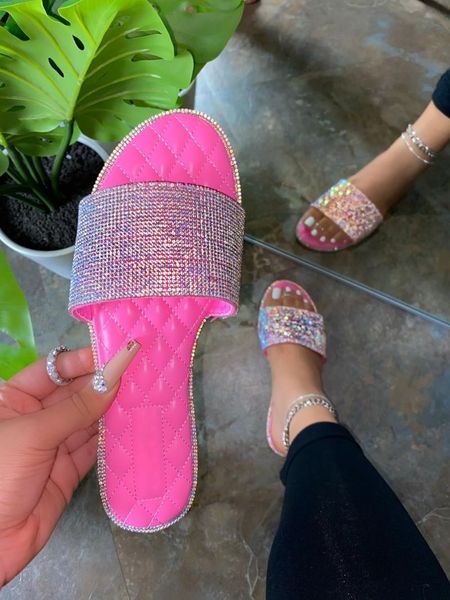 fashion rhinestone glitter slippers candy color footwear women sandals beach slippers diamond beach shoes travel sandals, Black
fashion rhinestone glitter slippers candy color footwear women sandals beach slippers diamond beach shoes travel sandals, Black