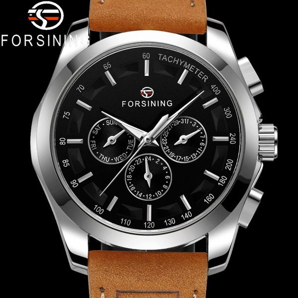 wristwatches forsining automatic mechanical wristwatch military sport male clock genuine leather fashion man watch 6917, Slivery;brown
wristwatches forsining automatic mechanical wristwatch military sport male clock genuine leather fashion man watch 6917, Slivery;brown