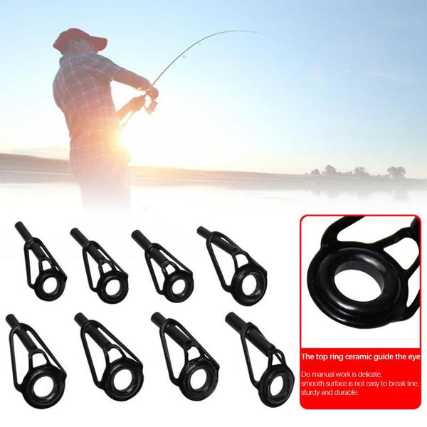 80pcs/lot 1.8mm-2.6mm black fishing rod guides tip repair kit stainless steel ceramic ring rod tip replacement parts
80pcs/lot 1.8mm-2.6mm black fishing rod guides tip repair kit stainless steel ceramic ring rod tip replacement parts