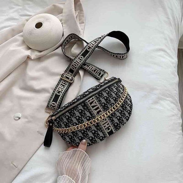 2022 factory wholesale waist women's fashion style single shoulder cross sling canvas chain strap versatile embroidery bag dumpling
2022 factory wholesale waist women's fashion style single shoulder cross sling canvas chain strap versatile embroidery bag dumpling