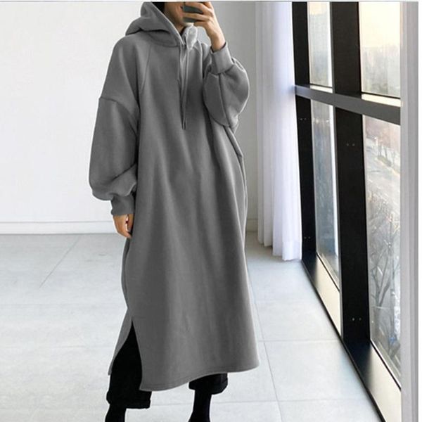 casual dresses autumn sweatshirt dress 2021 hoodies long sleeve solid color hooded pullover loose maxi robe mujer, Black;gray
casual dresses autumn sweatshirt dress 2021 hoodies long sleeve solid color hooded pullover loose maxi robe mujer, Black;gray