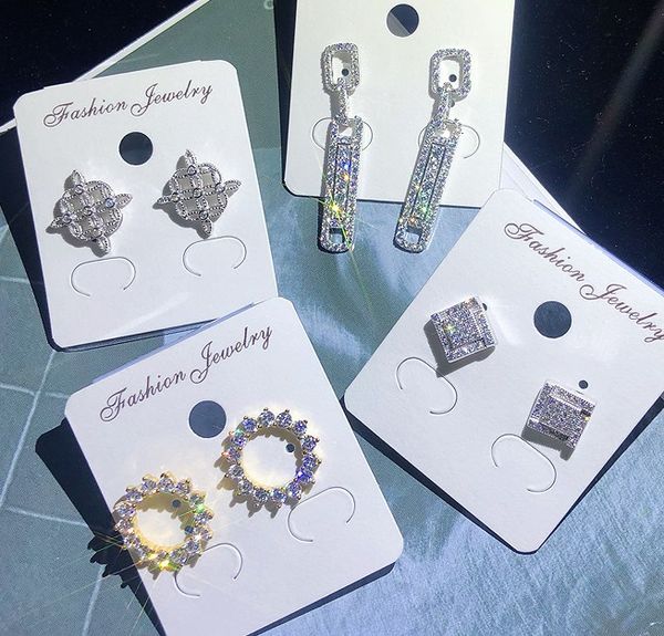 wholesale 5pairs/lots low price noble diamond crystal zircon more style random women's earings 15qwee, Silver
wholesale 5pairs/lots low price noble diamond crystal zircon more style random women's earings 15qwee, Silver