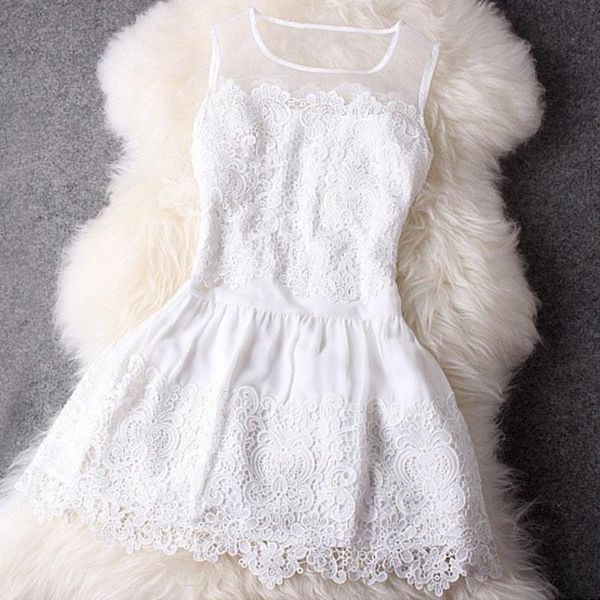 casual dresses women lace crochet patchwork sleeveless tank slim dress party, Black;gray
casual dresses women lace crochet patchwork sleeveless tank slim dress party, Black;gray