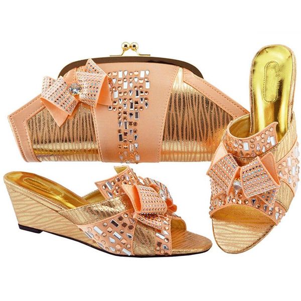dress shoes latest peach color and bags set african sets 2021 matching italian women rhinestone wedding, Black 
dress shoes latest peach color and bags set african sets 2021 matching italian women rhinestone wedding, Black