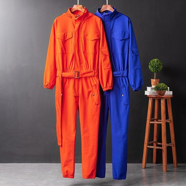 men's pants 2021 european and american tooling jumpsuits women's fashion stage trousers, Black
men's pants 2021 european and american tooling jumpsuits women's fashion stage trousers, Black