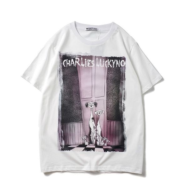 summer new fashion brand spotted dog women's short sleeve t-shirt couple's pure cotton men's special price, White;black
summer new fashion brand spotted dog women's short sleeve t-shirt couple's pure cotton men's special price, White;black