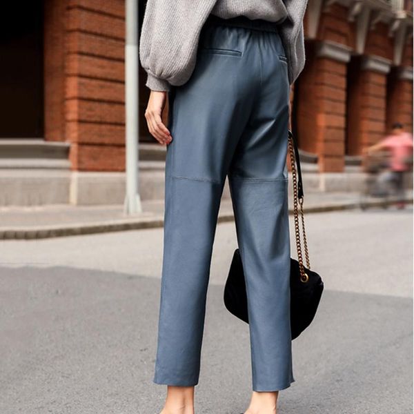 women's pants & capris women fashion real harem pant harajuku streetwear ladies 2021 casual elastic waist lambskin genuine leather trou, Black;white
women's pants & capris women fashion real harem pant harajuku streetwear ladies 2021 casual elastic waist lambskin genuine leather trou, Black;white