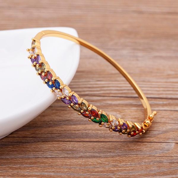 bangle fashion punk rainbow crystal cubic zirconia for women easy wear bracelets wedding party birthday jewelry drop, Black
bangle fashion punk rainbow crystal cubic zirconia for women easy wear bracelets wedding party birthday jewelry drop, Black