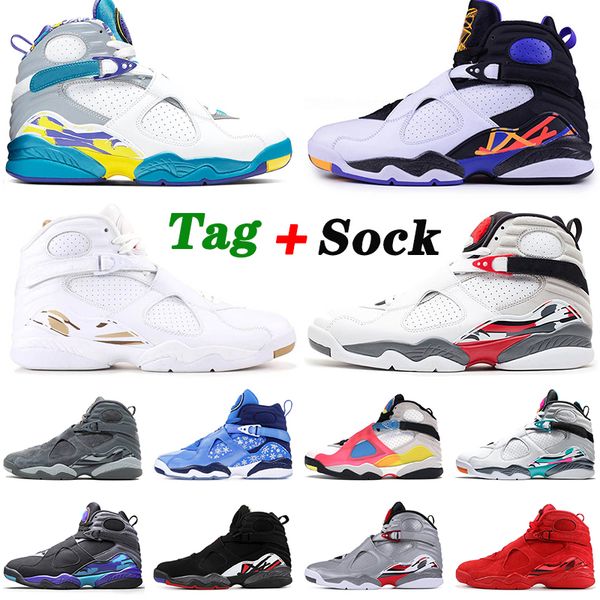 s white aqua basketball shoes jumpman 8 8s countdown pack three peat south beach bred cool grey men women sneakers trainers, White;red
s white aqua basketball shoes jumpman 8 8s countdown pack three peat south beach bred cool grey men women sneakers trainers, White;red