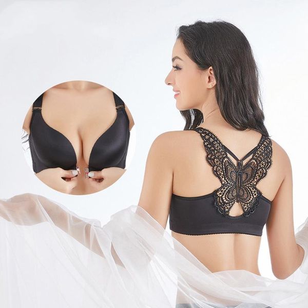 bras butterfly beauty back push up brassiere underwire bra for women underwear solid color fashion, Red;black
bras butterfly beauty back push up brassiere underwire bra for women underwear solid color fashion, Red;black