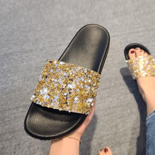 slippers women summer flat bling transparent soft jelly shoes female flip flops sandals outdoor beach ladies slides drop ship, Black
slippers women summer flat bling transparent soft jelly shoes female flip flops sandals outdoor beach ladies slides drop ship, Black