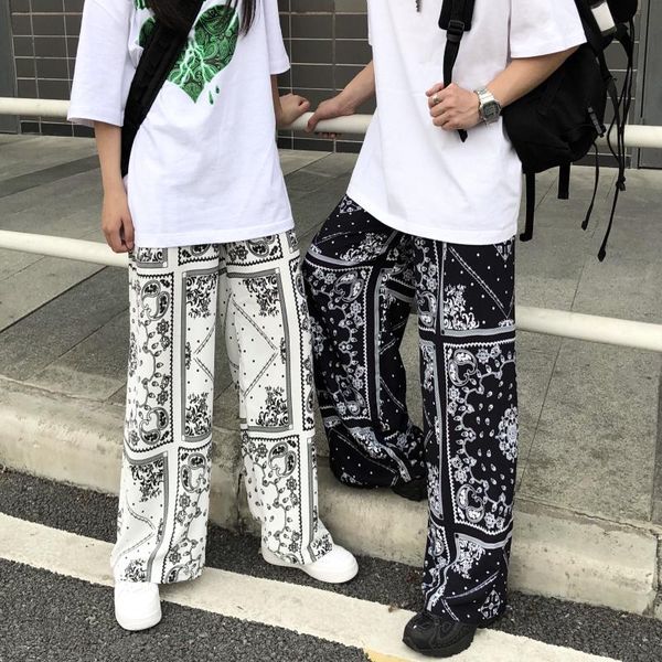 women's pants & capris elastic high waist loose straight boho bandana white black summer pant women trouser fashion streetwear plus siz, Black;white
women's pants & capris elastic high waist loose straight boho bandana white black summer pant women trouser fashion streetwear plus siz, Black;white