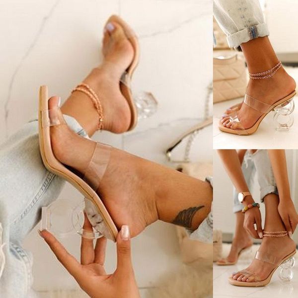 sandals 2021 summer women's high heel fashion transparent pvc solid color open toe sandalias mujer size 43, Black
sandals 2021 summer women's high heel fashion transparent pvc solid color open toe sandalias mujer size 43, Black