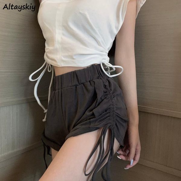 women's shorts women shirring high waist casual solid all-match girls students comfortable ulzzang chic trendy cool female est, White;black
women's shorts women shirring high waist casual solid all-match girls students comfortable ulzzang chic trendy cool female est, White;black