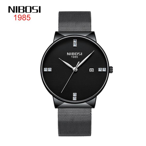 11 style nibosi fashion ultra-thin black mesh belt men's waterproof luminous calendar quartz watch 41.5mm black dail, Slivery;brown
11 style nibosi fashion ultra-thin black mesh belt men's waterproof luminous calendar quartz watch 41.5mm black dail, Slivery;brown