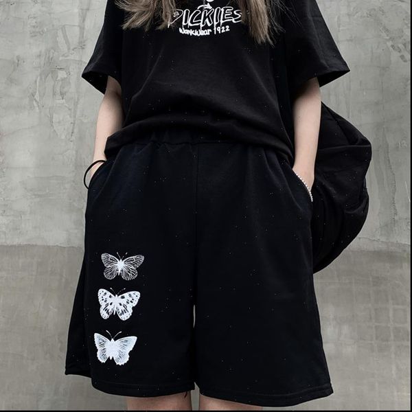summer print solid wide womens short leg knee length harajuku simple ins trendy all match students chic skinny plus size, White;black
summer print solid wide womens short leg knee length harajuku simple ins trendy all match students chic skinny plus size, White;black