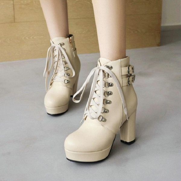 boots zawsthia winter warm womens shoes comfort round toe lace-up pink white block high heels platform ankle woman big size 48, Black
boots zawsthia winter warm womens shoes comfort round toe lace-up pink white block high heels platform ankle woman big size 48, Black