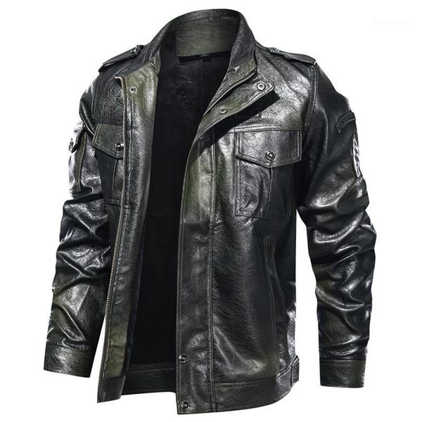 autumn motorcycle leather jacket men stand collar solid color long sleeve mens zipper casual men's fur & faux, Black
autumn motorcycle leather jacket men stand collar solid color long sleeve mens zipper casual men's fur & faux, Black