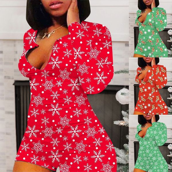 2021 christmas women long sleeve nightwear shorts jumpsuit sleepwear tracksuit summer onesie pajama onesie for adults women, Black;red
2021 christmas women long sleeve nightwear shorts jumpsuit sleepwear tracksuit summer onesie pajama onesie for adults women, Black;red