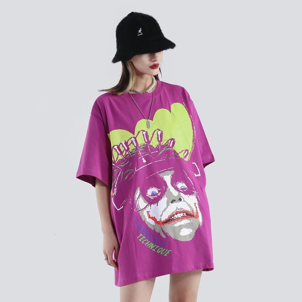 2021 new joker summer graphic tees satan horror oversized purple shirts women goth couple clothes streetwear gothic clothing 93cq, White
2021 new joker summer graphic tees satan horror oversized purple shirts women goth couple clothes streetwear gothic clothing 93cq, White